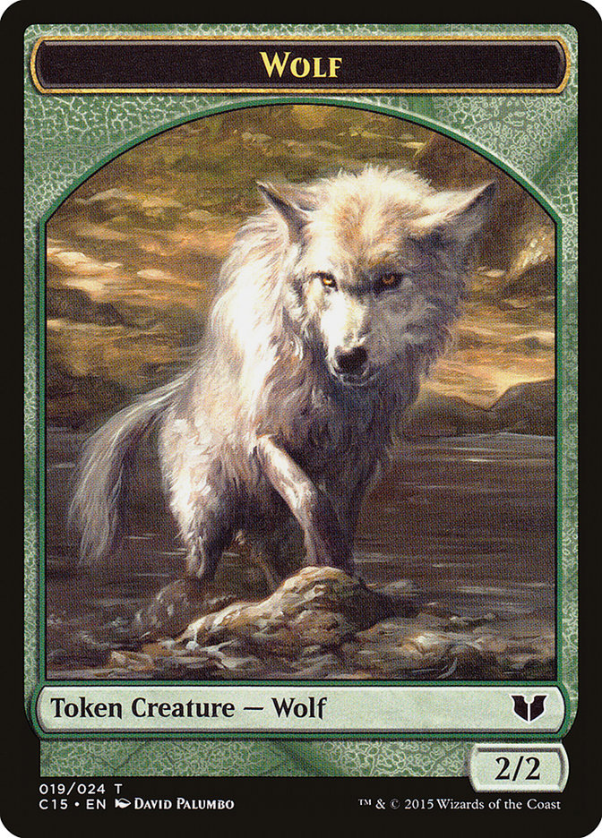 Spider // Wolf Double-Sided Token [Commander 2015 Tokens] | Red Riot Games CA