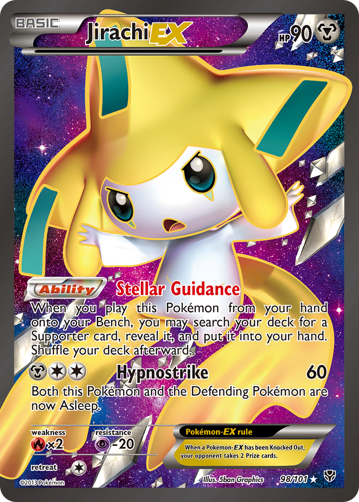 Jirachi EX (98/101) [Black & White: Plasma Blast] | Red Riot Games CA