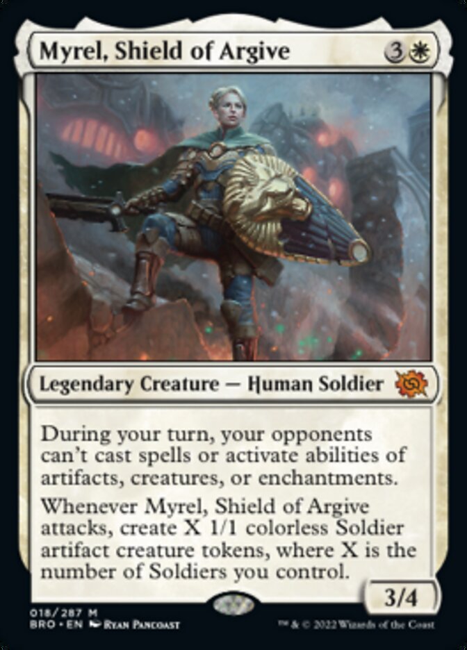 Myrel, Shield of Argive (Promo Pack) [The Brothers' War Promos] | Red Riot Games CA