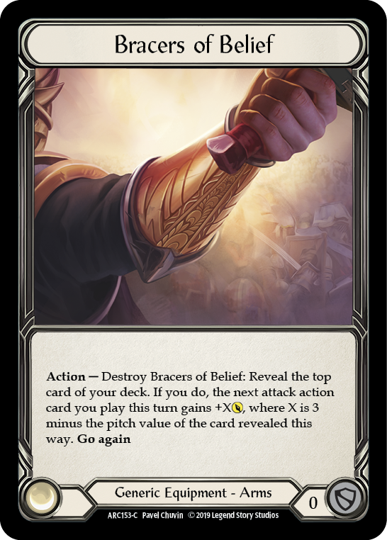 Bracers of Belief [ARC153-C] (Arcane Rising)  1st Edition Cold Foil | Red Riot Games CA