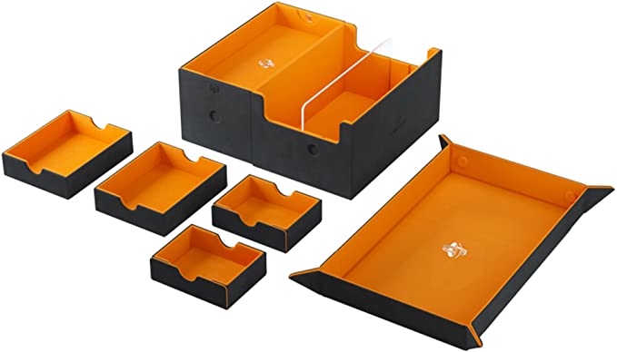 Deck Box: Games' Lair Black/Orange | Red Riot Games CA