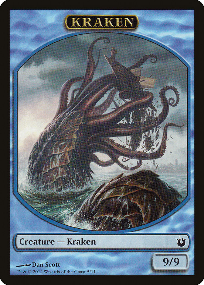 Kraken Token [Born of the Gods Tokens] | Red Riot Games CA