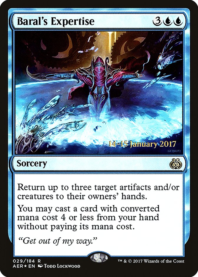Baral's Expertise [Aether Revolt Prerelease Promos] | Red Riot Games CA