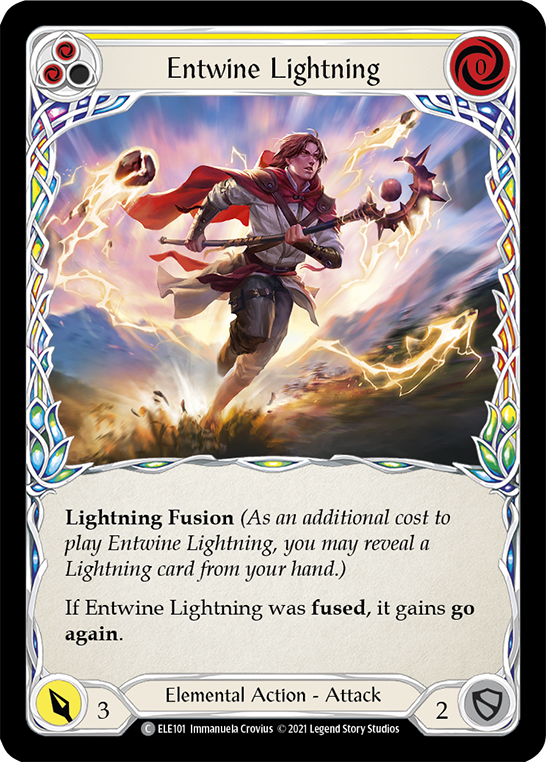 Entwine Lightning (Yellow) [ELE101] (Tales of Aria)  1st Edition Normal | Red Riot Games CA