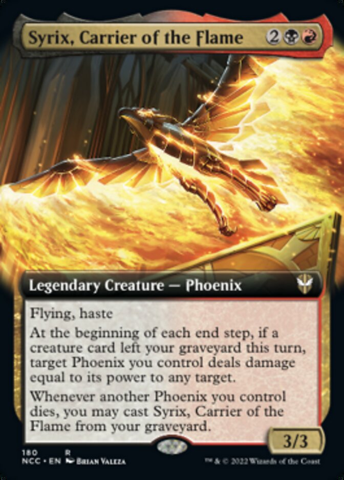 Syrix, Carrier of the Flame (Extended Art) [Streets of New Capenna Commander] | Red Riot Games CA