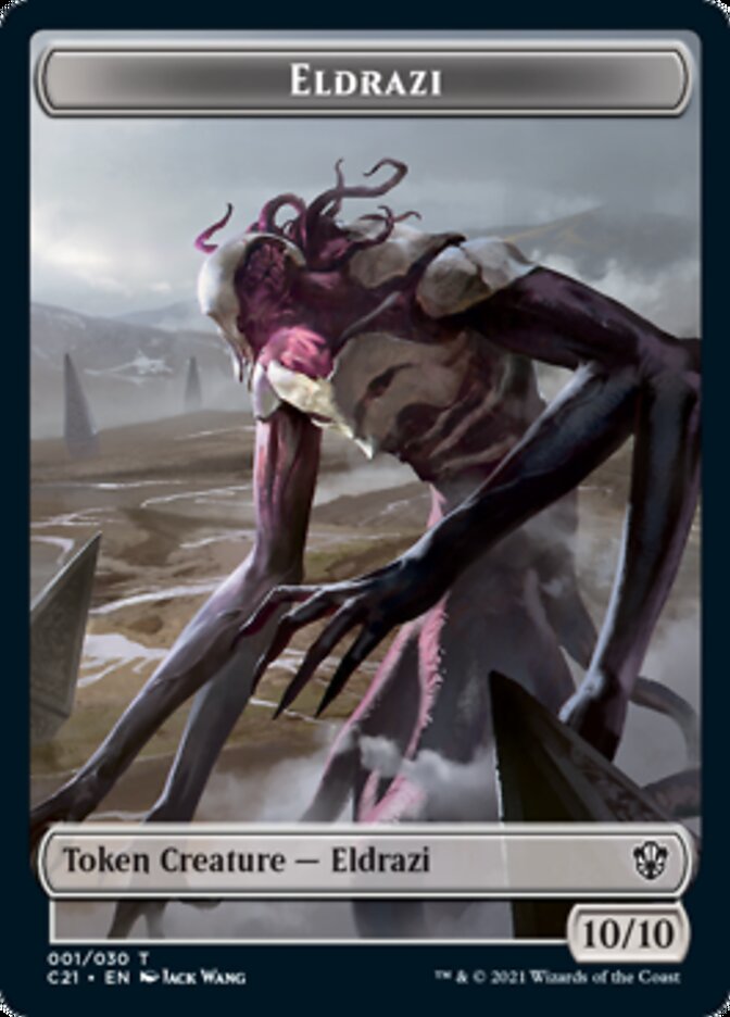 Eldrazi // Champion of Wits Double-Sided Token [Commander 2021 Tokens] | Red Riot Games CA