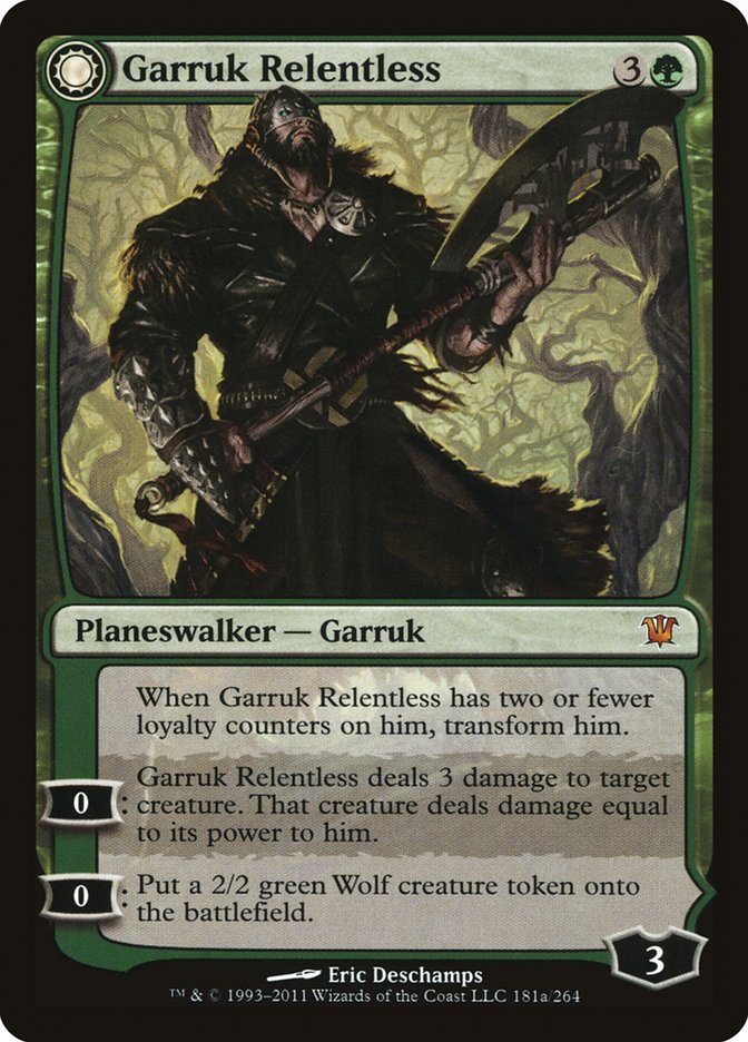 Garruk Relentless // Garruk, the Veil-Cursed [Innistrad] | Red Riot Games CA