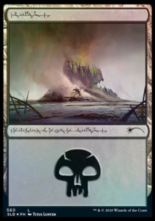 Swamp (Phyrexian) (560) [Secret Lair Drop Promos] | Red Riot Games CA
