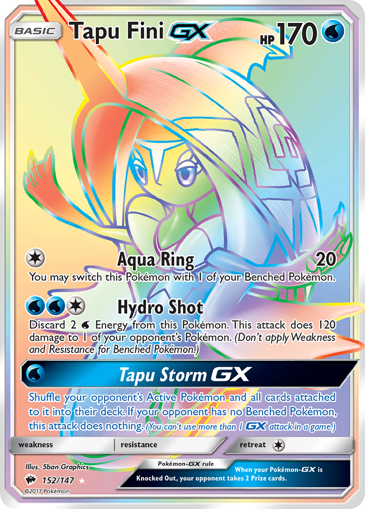 Tapu Fini GX (152/147) [Sun & Moon: Burning Shadows] | Red Riot Games CA