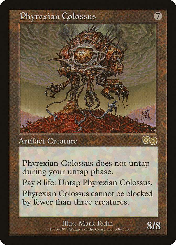 Phyrexian Colossus [Urza's Saga] | Red Riot Games CA