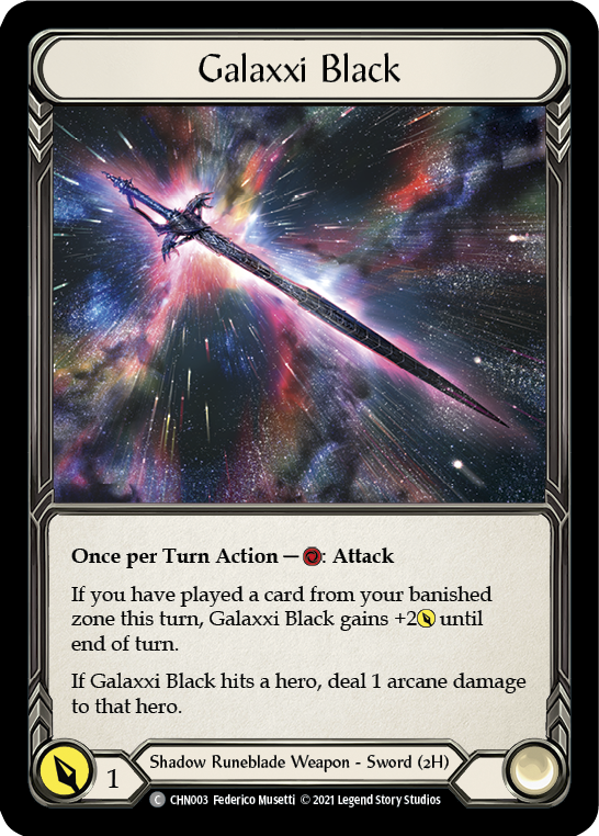 Galaxxi Black [CHN003] (Monarch Chane Blitz Deck) | Red Riot Games CA