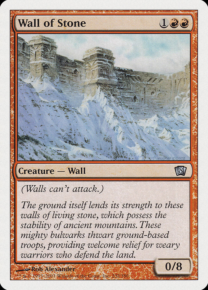 Wall of Stone [Eighth Edition] | Red Riot Games CA