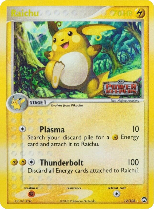 Raichu (12/108) (Stamped) [EX: Power Keepers] | Red Riot Games CA