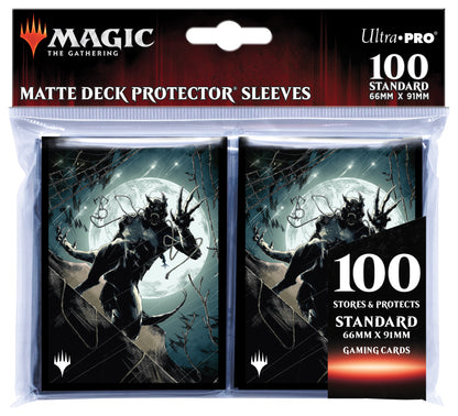 Ultra PRO: Standard 100ct Sleeves - Innistrad Midnight Hunt (Seafaring Werewolf)