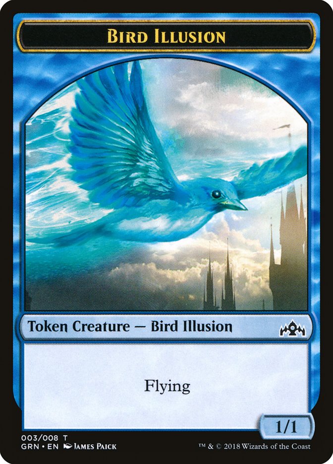 Bird Illusion Token [Guilds of Ravnica Tokens] | Red Riot Games CA
