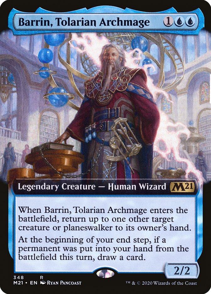 Barrin, Tolarian Archmage (Extended Art) [Core Set 2021] | Red Riot Games CA