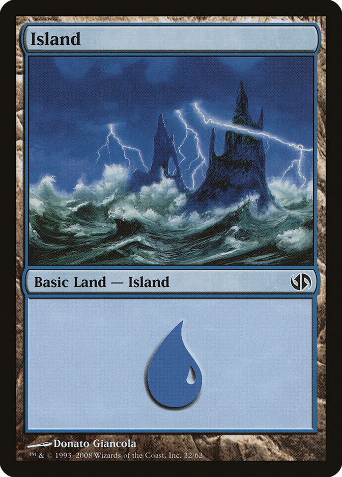 Island (32) [Duel Decks: Jace vs. Chandra] | Red Riot Games CA