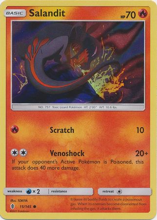 Salandit (15/145) (Collection Promo) [Sun & Moon: Guardians Rising] | Red Riot Games CA