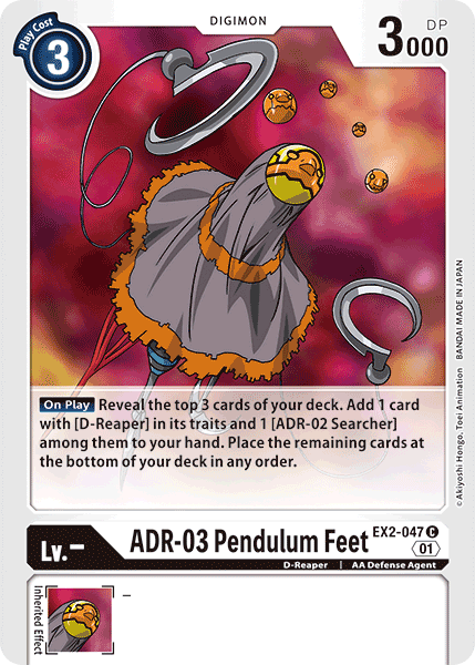 ADR-03 Pendulum Feet [EX2-047] [Digital Hazard] | Red Riot Games CA