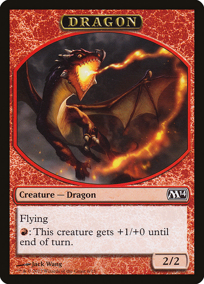 Dragon Token [Magic 2014 Tokens] | Red Riot Games CA
