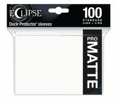 Ultra PRO: Standard 100ct Sleeves - Eclipse Matte (Arctic White) | Red Riot Games CA