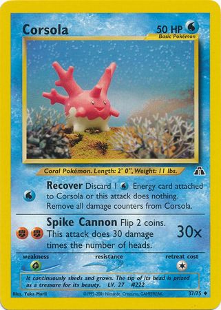 Corsola (37/75) [Neo Discovery Unlimited] | Red Riot Games CA