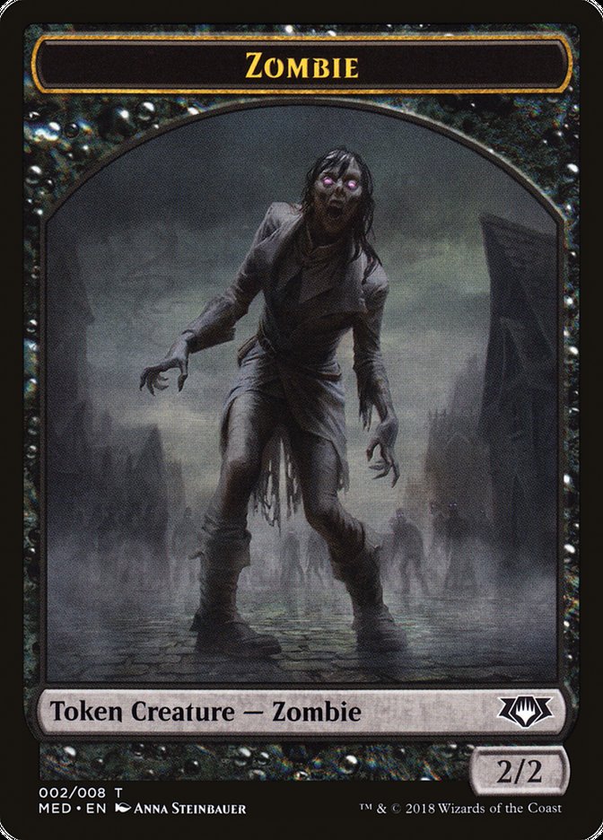 Zombie Token [Mythic Edition Tokens] | Red Riot Games CA