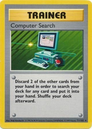 Computer Search (71/102) [Base Set Shadowless Unlimited] | Red Riot Games CA
