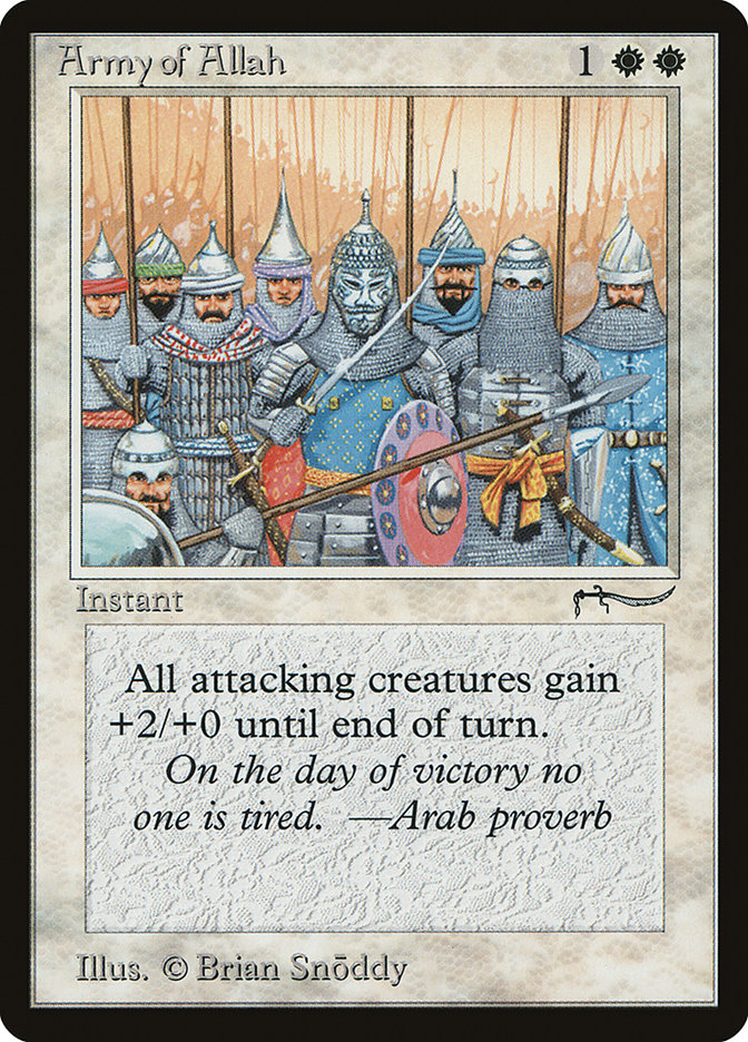 Army of Allah (Light Mana Cost) [Arabian Nights] | Red Riot Games CA
