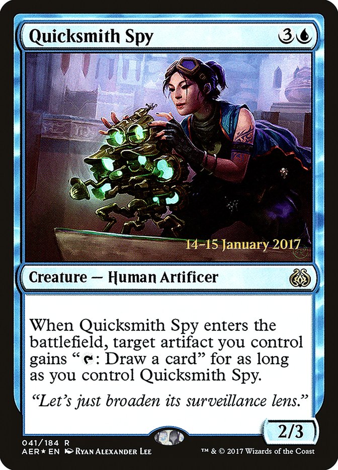 Quicksmith Spy [Aether Revolt Prerelease Promos] | Red Riot Games CA