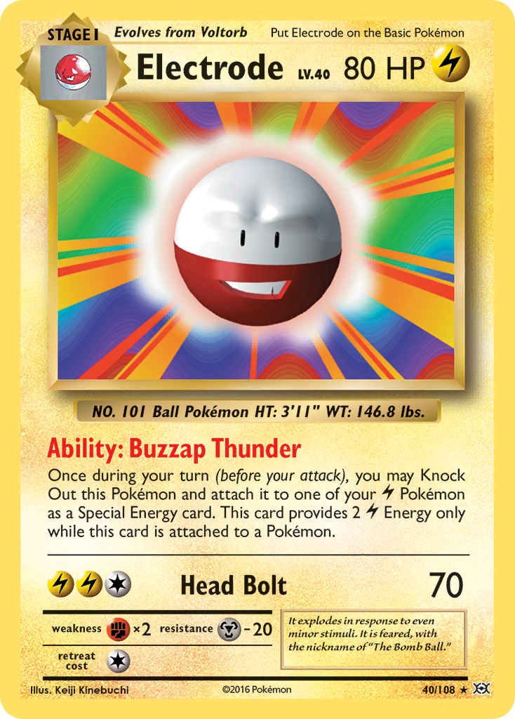 Electrode (40/108) [XY: Evolutions] | Red Riot Games CA