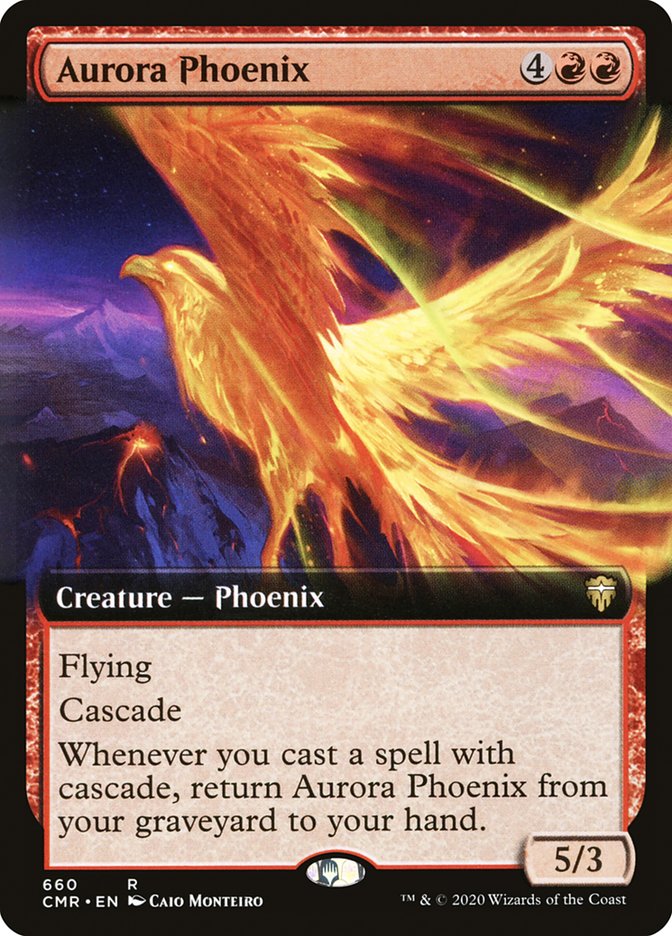 Aurora Phoenix (Extended Art) [Commander Legends] | Red Riot Games CA