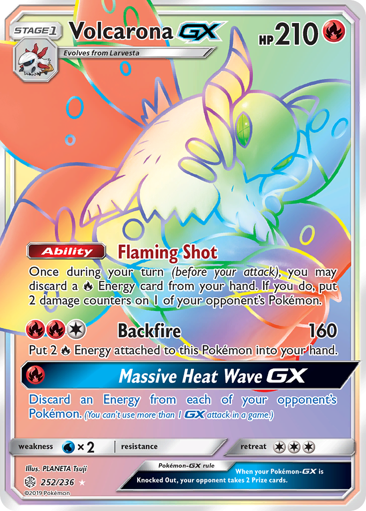 Volcarona GX (252/236) [Sun & Moon: Cosmic Eclipse] | Red Riot Games CA