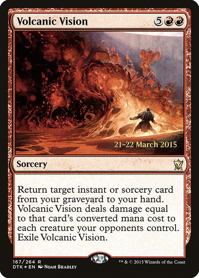 Volcanic Vision [Dragons of Tarkir Prerelease Promos] | Red Riot Games CA