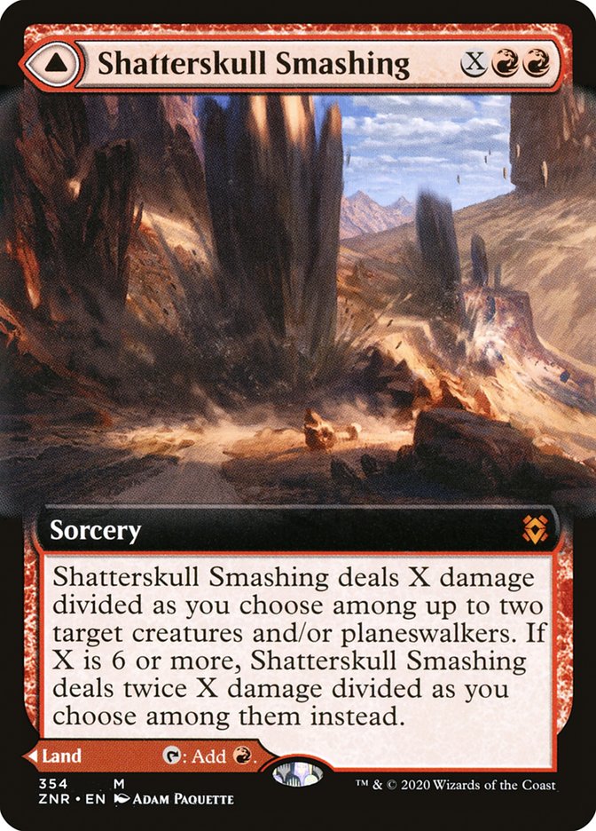 Shatterskull Smashing // Shatterskull, the Hammer Pass (Extended Art) [Zendikar Rising] | Red Riot Games CA