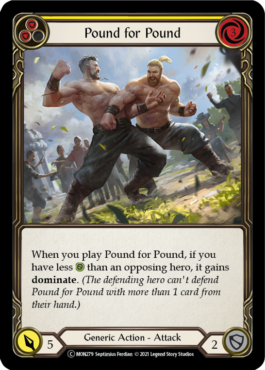 Pound for Pound (Yellow) [U-MON279] (Monarch Unlimited)  Unlimited Normal | Red Riot Games CA