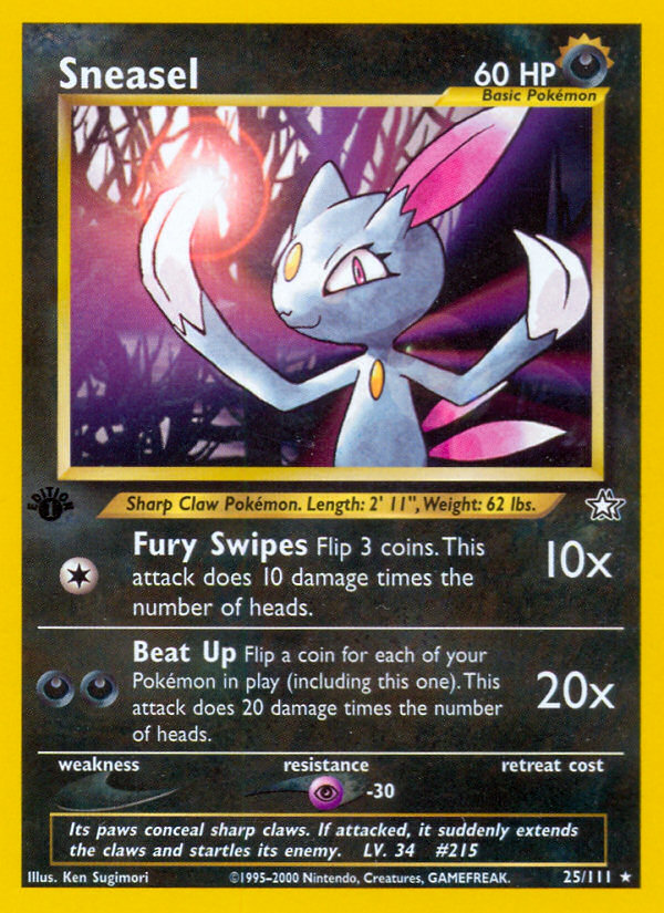 Sneasel (25/111) [Neo Genesis 1st Edition] | Red Riot Games CA