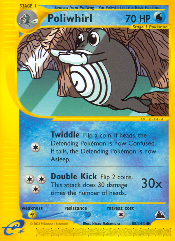 Poliwhirl (88/144) [Skyridge] | Red Riot Games CA