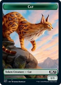 Cat (020) // Dog Double-Sided Token [Core Set 2021 Tokens] | Red Riot Games CA