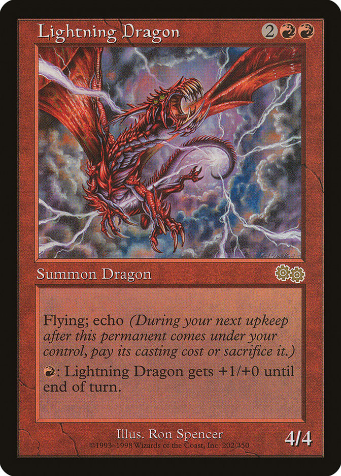 Lightning Dragon [Urza's Saga] | Red Riot Games CA