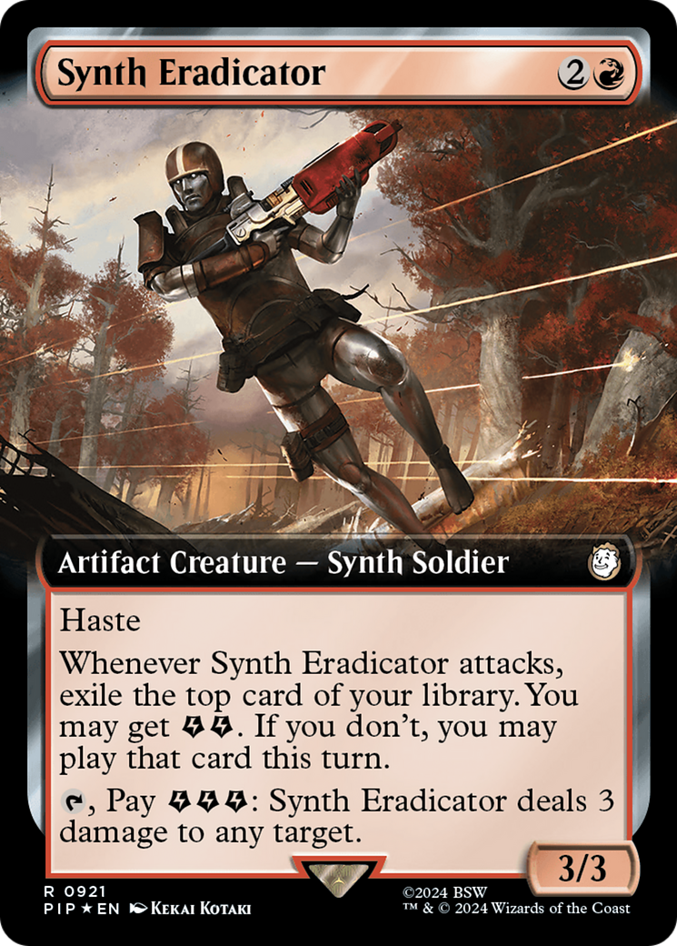 Synth Eradicator (Extended Art) (Surge Foil) [Fallout] | Red Riot Games CA