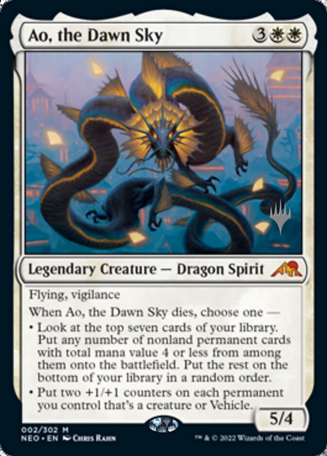 Ao, the Dawn Sky (Promo Pack) [Kamigawa: Neon Dynasty Promos] | Red Riot Games CA