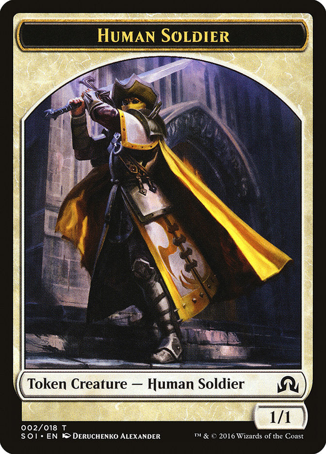 Human Soldier Token [Shadows over Innistrad Tokens] | Red Riot Games CA