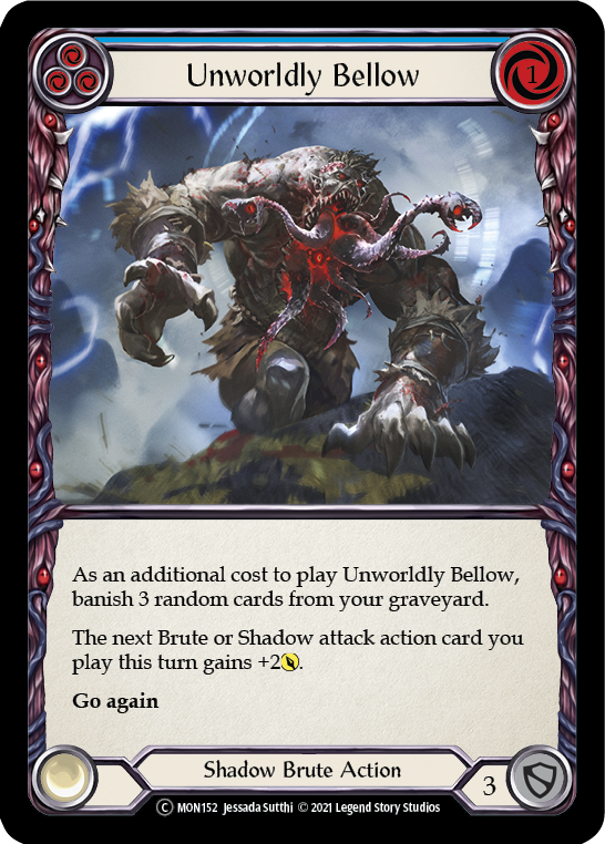 Unworldly Bellow (Blue) [U-MON152] (Monarch Unlimited)  Unlimited Normal | Red Riot Games CA