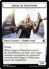 Angel of Sanctions // Horror Double-Sided Token [Commander 2019 Tokens] | Red Riot Games CA