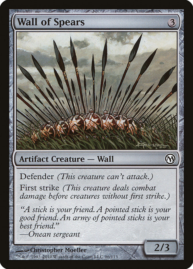 Wall of Spears [Duels of the Planeswalkers] | Red Riot Games CA