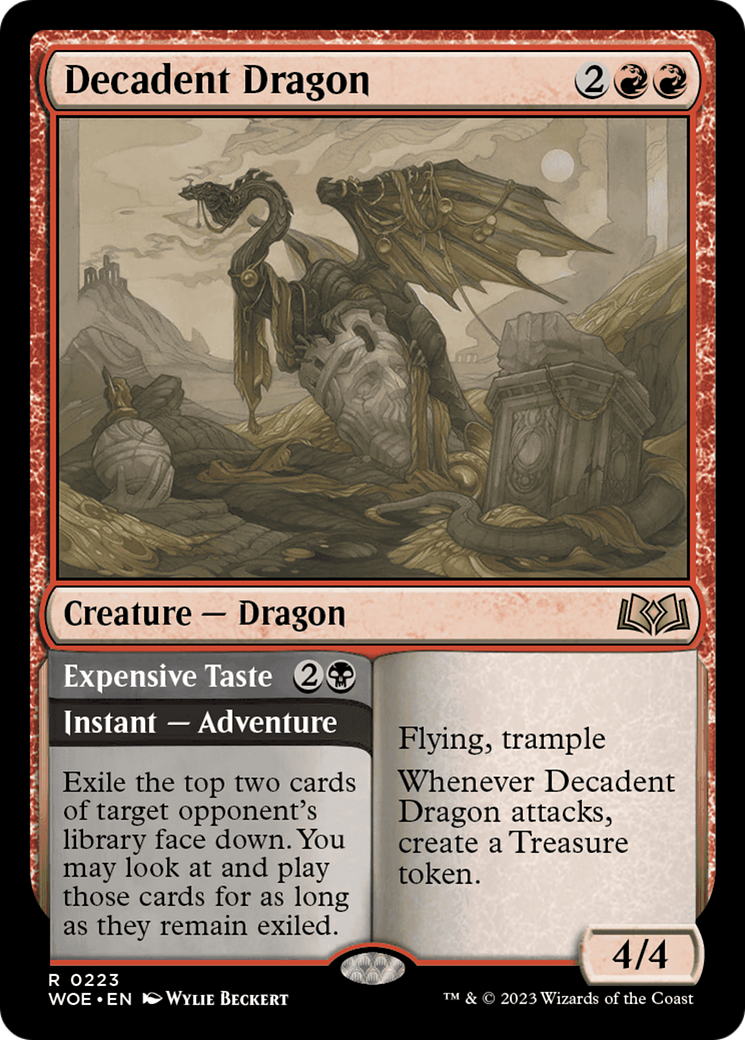 Decadent Dragon // Expensive Taste [Wilds of Eldraine] | Red Riot Games CA