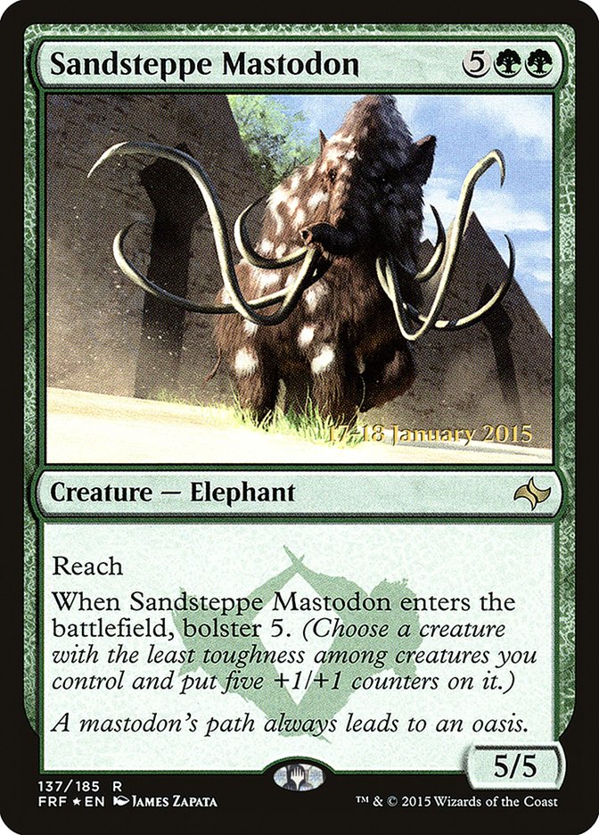 Sandsteppe Mastodon [Fate Reforged Prerelease Promos] | Red Riot Games CA