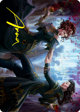 Falkenrath Celebrants 1 Art Card (Gold-Stamped Signature) [Innistrad: Crimson Vow Art Series] | Red Riot Games CA