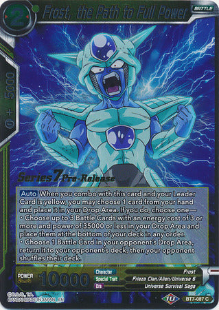 Frost, the Path to Full Power (BT7-087_PR) [Assault of the Saiyans Prerelease Promos] | Red Riot Games CA